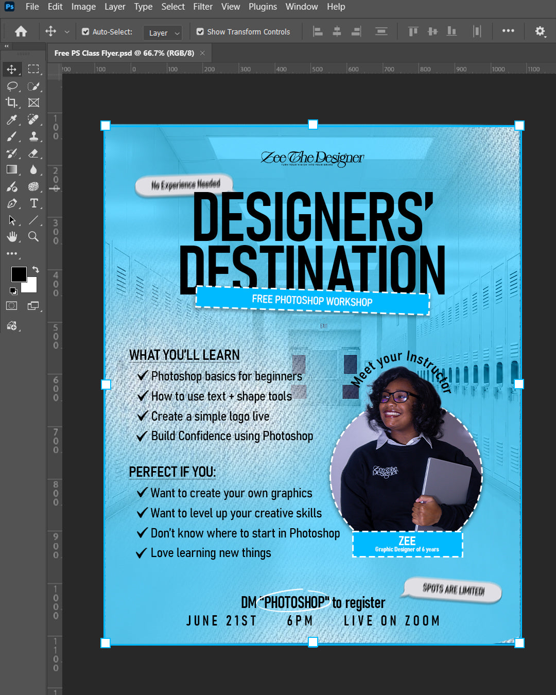 Designer's Destination: Free Photoshop Workshop