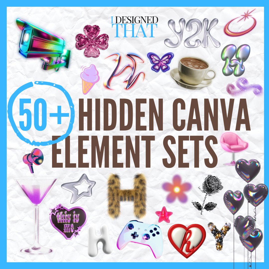 50+ Hidden Canva Element Sets